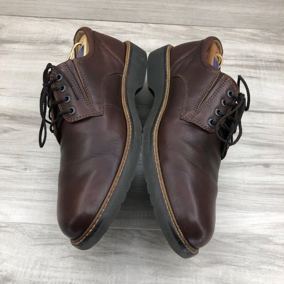 Ecco Shoes Mens 8 Brown Leather Derby Oxford Lace Up main image 10